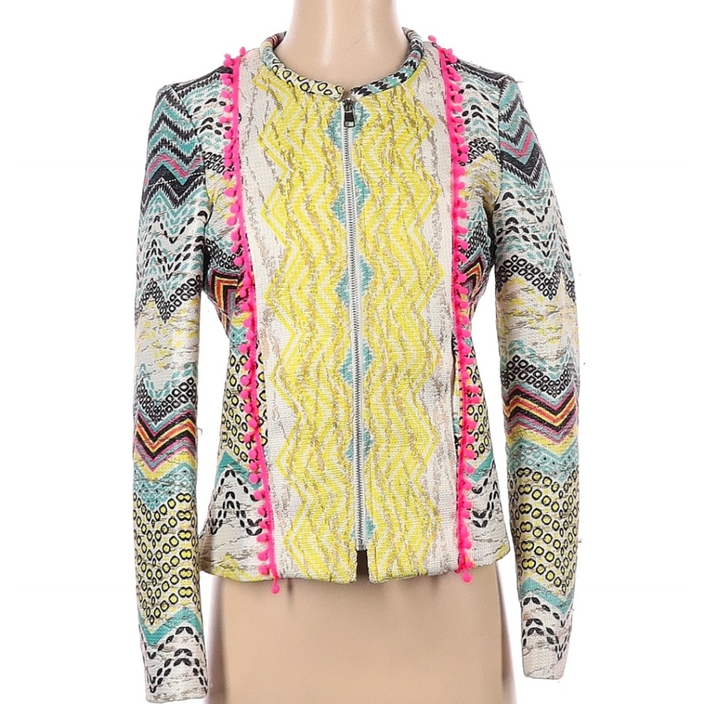 Aztec Neon Tweed Blazer - Molly Bracken Anthropologie